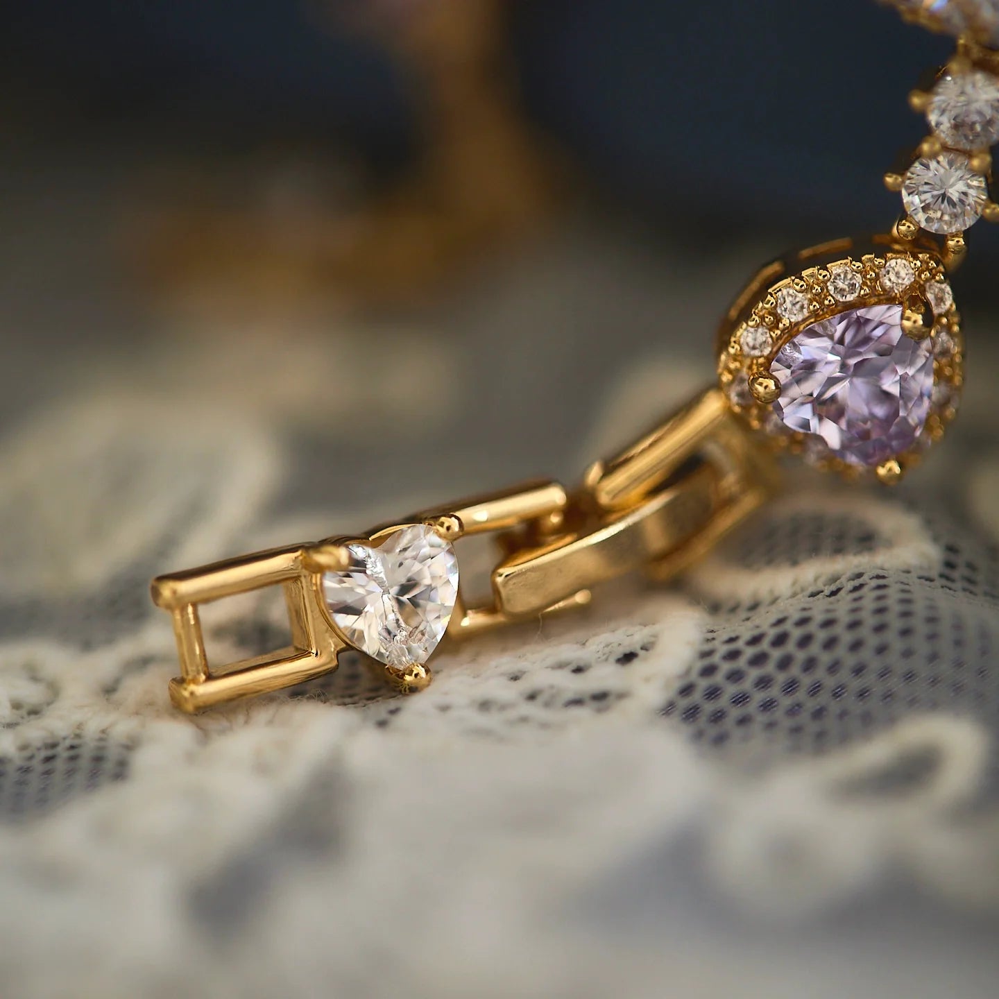 Midsummer Night’s Dream Purple Zircon Bracelet – Unique Vintage-Inspired Luxury Jewelry Midsummer Night’s Dream Purple Zircon Bracelet – Unique Vintage-Inspired Luxury Jewelry