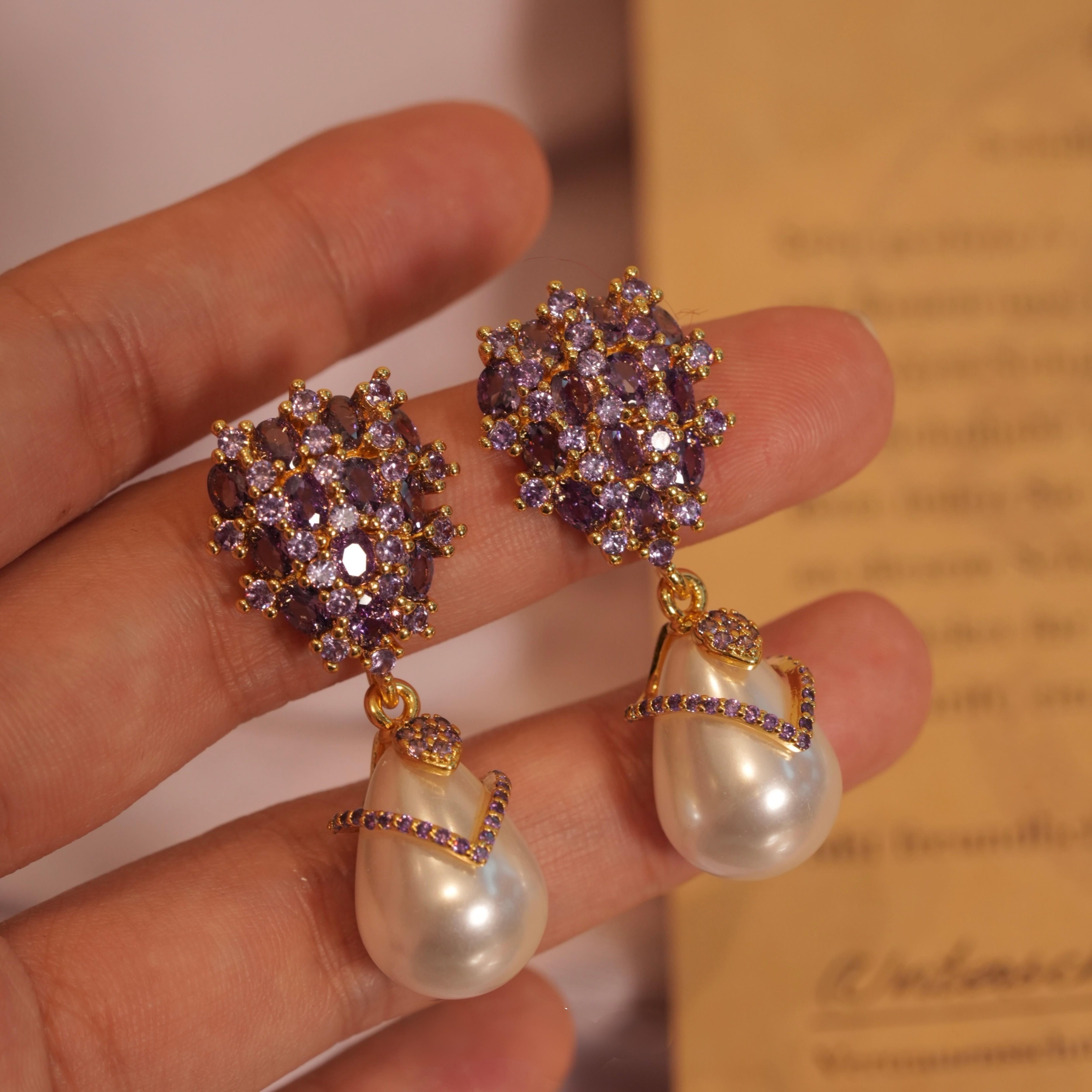 vintage pearl drop earrings vintage pearl drop earrings