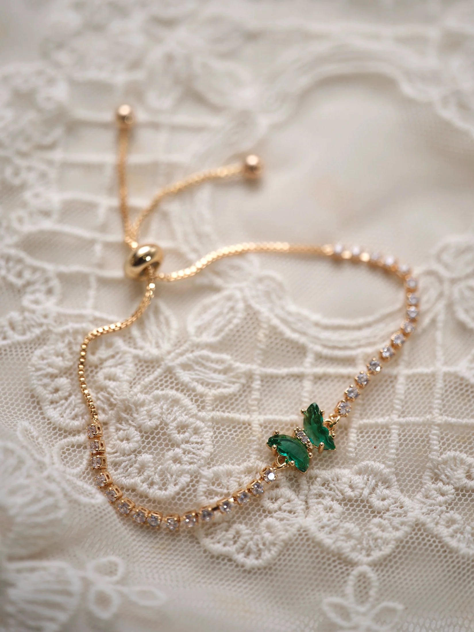 Original Olive Green Zircon Bracelet – Vintage Inspired Dainty Micro-Pave Jewelry, Unique Minimalist Design Original Olive Green Zircon Bracelet – Vintage Inspired Dainty Micro-Pave Jewelry, Unique Minimalist Design