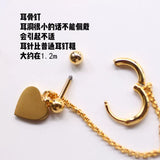 Heart Pendant Cartilage Stud