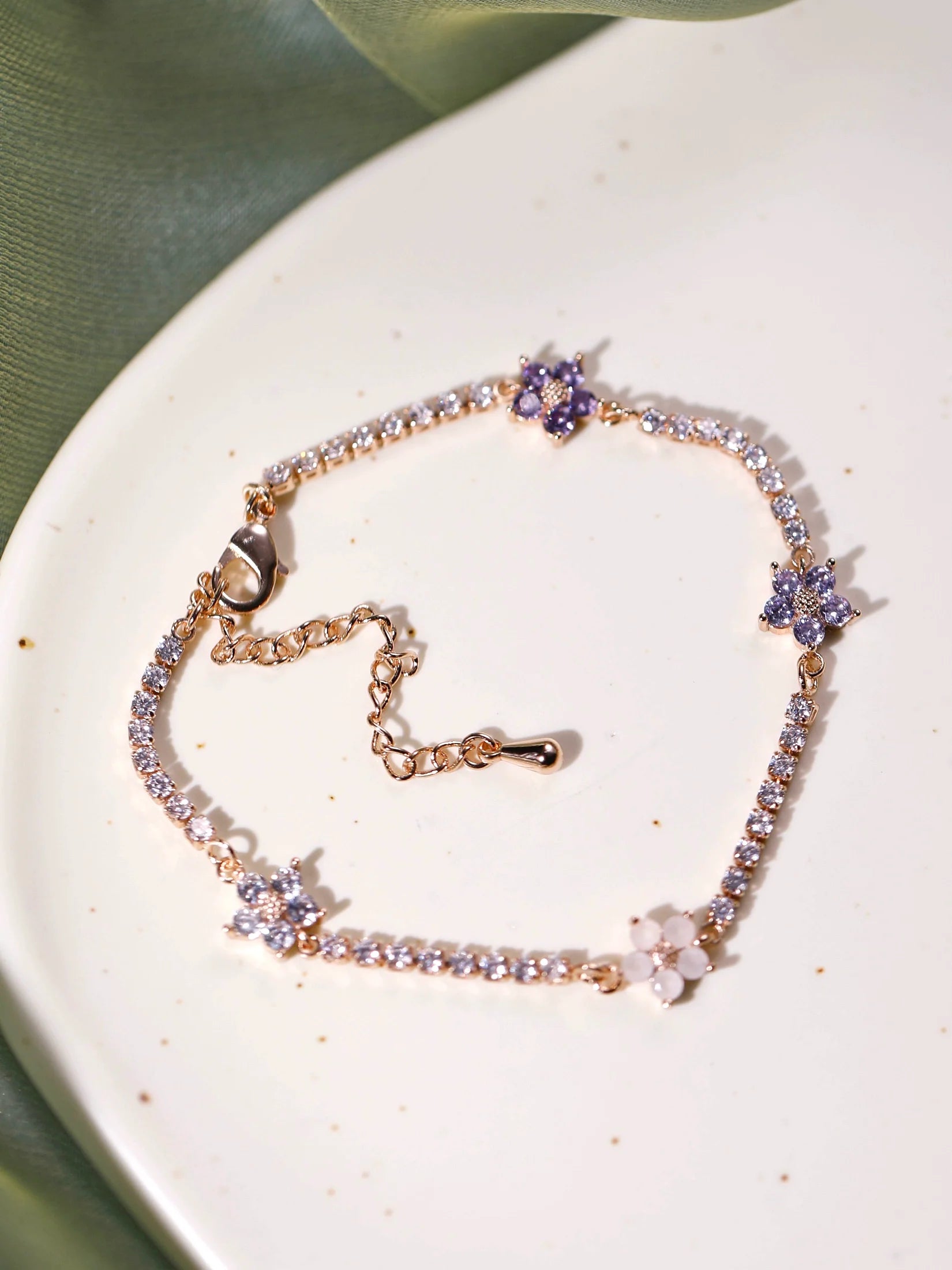 Original Purple Crystal Butterfly Bracelet – Vintage Inspired Dainty Zircon Jewelry, Unique Feminine Design Original Purple Crystal Butterfly Bracelet – Vintage Inspired Dainty Zircon Jewelry, Unique Feminine Design