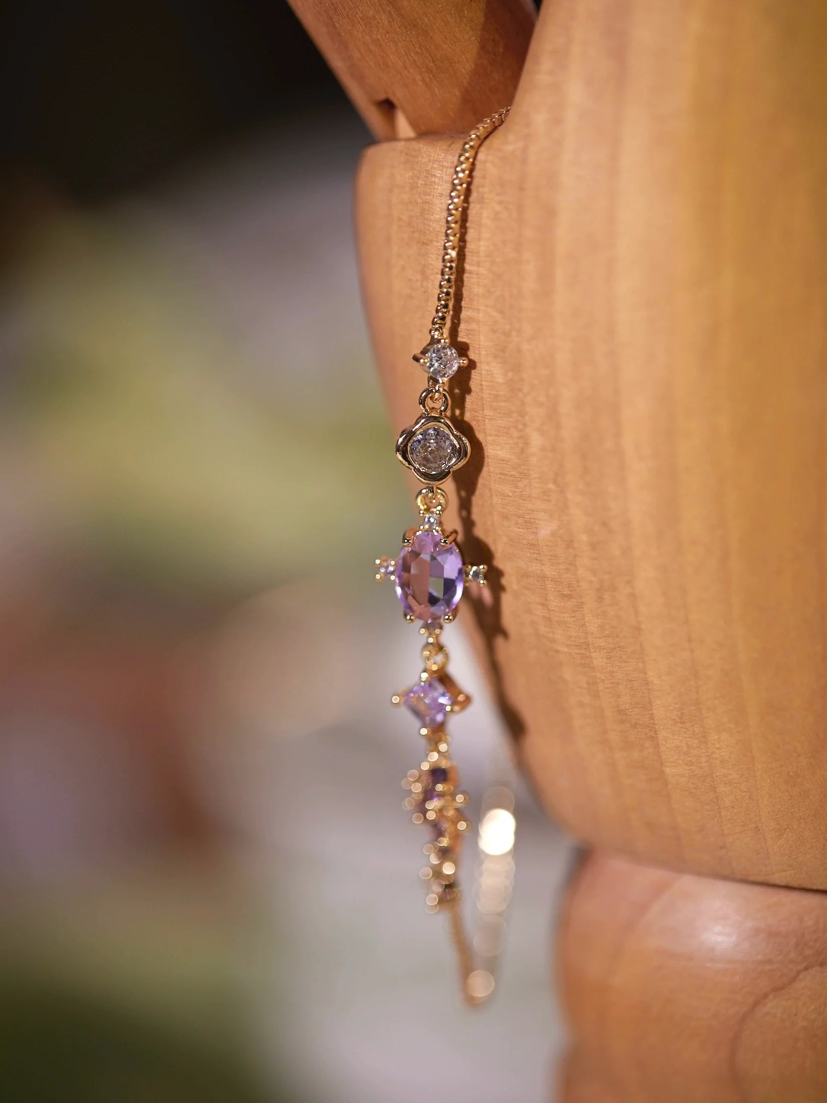 Original Purple Crystal Butterfly Bracelet – Vintage Inspired Dainty Zircon Jewelry, Unique Feminine Design Original Purple Crystal Butterfly Bracelet – Vintage Inspired Dainty Zircon Jewelry, Unique Feminine Design