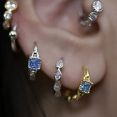 Cool Blue Stackable Ear Cuff