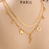 Dolphin Pendant Necklace – 18K Gold Plated Titanium Steel