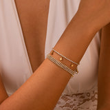 Vintage Pave Crystal Necklace & Bracelet