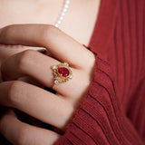 art deco cocktail ring