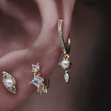 Vintage Pearl Evil Eye Stud Sterling Silver