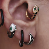 Black Snake Pavé Ear Cuff