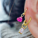 Pink Heart Mini Ear Cuff