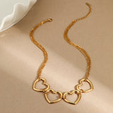 Hollow Heart Pendant Necklace