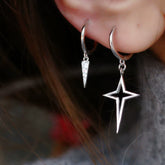 Asymmetrical North Star Ear Cuff
