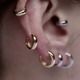 Vintage French Sterling Silver Ear Cuff 925 Sterling Silver