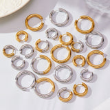 Two-Tone Hoop Earring