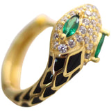 Black Snake Pavé Ear Cuff