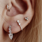 Geometric Mini Hoop Earring