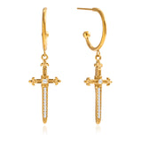 Sword Cross Earrings