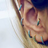 Blue Baroque Cartilage Hoop