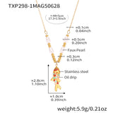 Enamel Koi Fish Pendant Necklace & Earrings