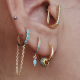 Blue Turquoise Drop Cartilage Hoop