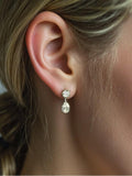 bridal teardrop earrings