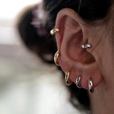 Vintage French Sterling Silver Ear Cuff 925 Sterling Silver