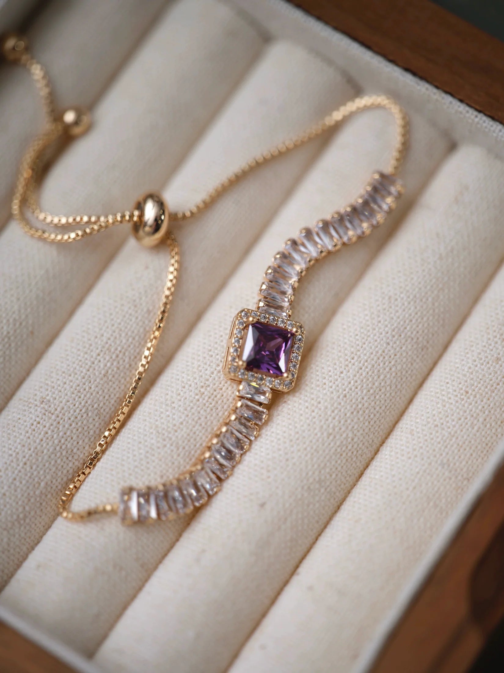 Original Purple Crystal Butterfly Bracelet – Vintage Inspired Dainty Zircon Jewelry, Unique Feminine Design Original Purple Crystal Butterfly Bracelet – Vintage Inspired Dainty Zircon Jewelry, Unique Feminine Design