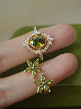 floral adjustable ring