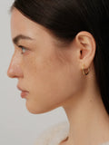 S925 Sterling Silver Ultra-Thin Minimalist Hoop Earrings