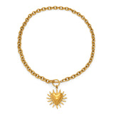 Sun Pendant Necklace & Earrings