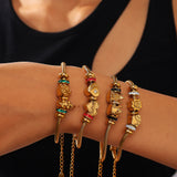 Crown Heart Pendant Bracelet