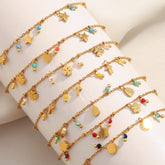 INS-Inspired Tassel Bracelet – 18K Gold Plated Stainless Steel, Chic Minimalist Jewelry for Women