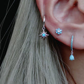 Blue Forest Crystal Cartilage Hoop