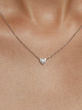 S925 Sterling Silver Heart Cubic Zirconia Necklace