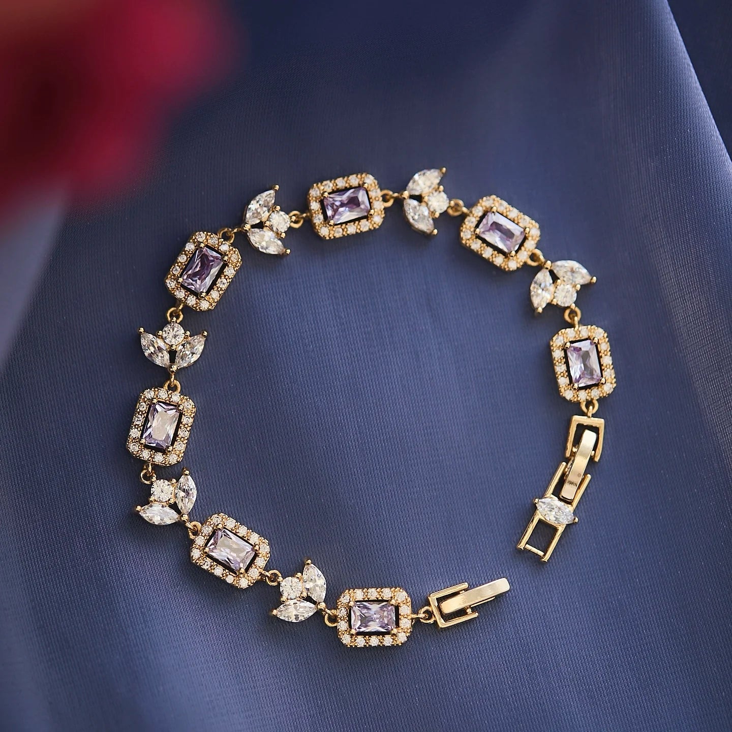 Midsummer Night’s Dream Purple Zircon Bracelet – Unique Vintage-Inspired Luxury Jewelry Midsummer Night’s Dream Purple Zircon Bracelet – Unique Vintage-Inspired Luxury Jewelry