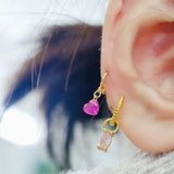 Pink Heart Mini Ear Cuff