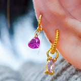 Pink Heart Mini Ear Cuff