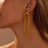 C Shape Tassel Earring