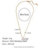 Asymmetrical Minimal Pendant Necklace