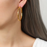Bold Large Hoop Earrings