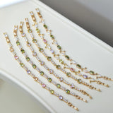 Secret Garden Olive Green Zircon Candy-Colored Bracelet – Unique Vintage-Inspired Luxury Jewelry
