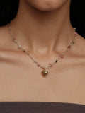 Handmade Southern France Crystal Heart Bead Necklace