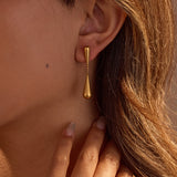 Minimalist Geometric Teardrop Earrings