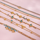 Star Moon Dainty Bracelet