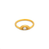 Half-Sunburst Ring