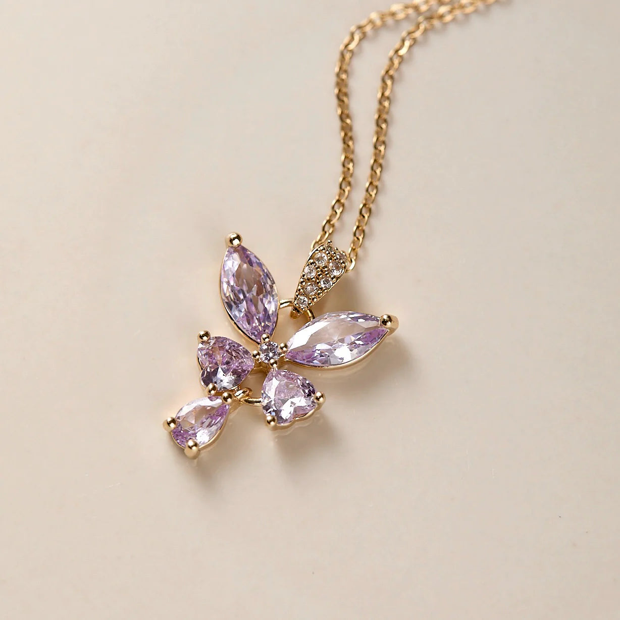 Midsummer Night’s Dream Purple Butterfly Zircon Jewelry Set – Earrings, Necklace & Bracelet, Unique Sparkling Design Midsummer Night’s Dream Purple Butterfly Zircon Jewelry Set – Earrings, Necklace & Bracelet, Unique Sparkling Design