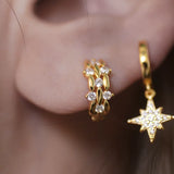 North Star Tassel Ear Cuff 925 Sterling Silver