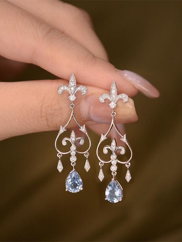 art deco dangle earrings