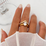 Luxe Stackable Heart Fashion Ring