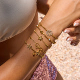 Bow Bracelet – Titanium Steel with Cubic Zirconia, Elegant Statement Jewelry