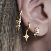 North Star Tassel Ear Cuff 925 Sterling Silver